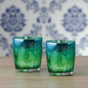 Peacock DOF Becher 2er Set Glas - 9 x 10 x 9 cm