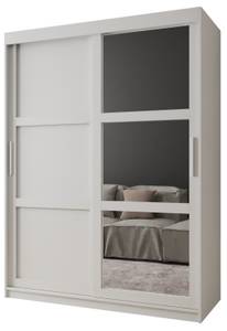 ARMOIRE À PORTES COULISSANTES MIROR Largeur : 150 cm - Argenté