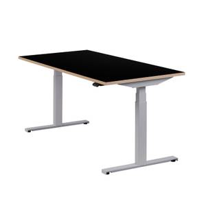 Elektrischer Tisch Easydesk Multiplex Schwarz - Breite: 160 cm - Silber