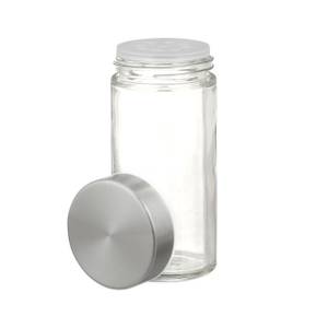 Gewürzkarussell rund mit 20 Gläsern Silber - Glas - Metall - 22 x 39 x 22 cm