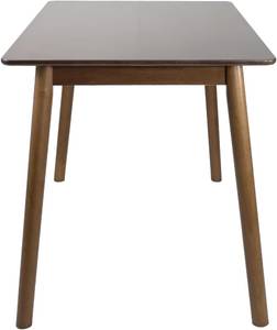 Table bois massif NITA Placage noyer véritable - Profondeur : 120 cm