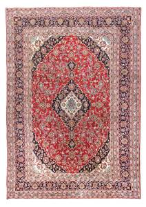 Keshan - 337x241cm Rot - Naturfaser - 241 x 1 x 337 cm