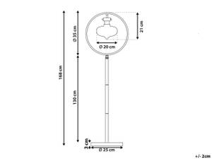 Grande lampe SEVERN Doré - Métal - 35 x 168 x 35 cm