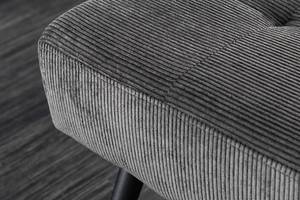 Sitzbank BOUTIQUE Aschgrau - Grau - Textil