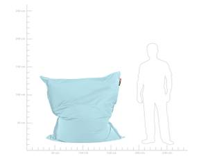 Grosser Sitzsack FUZZY Blau - Hellblau