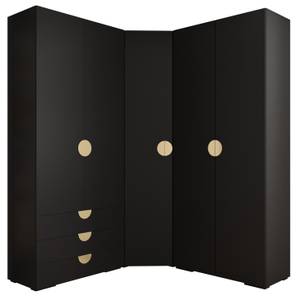 Garderobe Inova 4 Z1 Schwarz - Gold