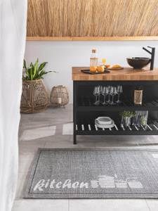 Tapis de couloir cuisine Kitchen Gris - Textile - 80 x 1 x 240 cm