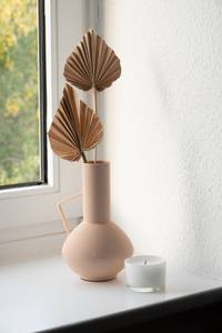 Krugvase Yara Beige - Metall - 17 x 21 x 17 cm