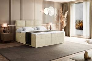 Boxspringbett OHIO Beige - Breite: 120 cm - H3