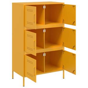 Highboard DE1471 Gelb - Metall - 39 x 113 x 68 cm