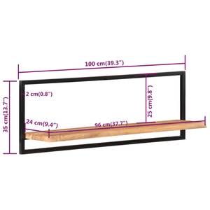 Wandregal 3011893 (2er Set) 100 x 35 x 24 cm