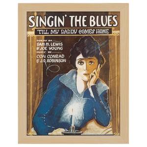 Bilderrahmen Poster Singin' The Blues Eiche Dekor