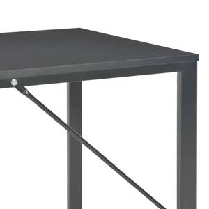 Computer Tisch Schwarz - Holzwerkstoff - Massivholz - 120 x 73 x 120 cm