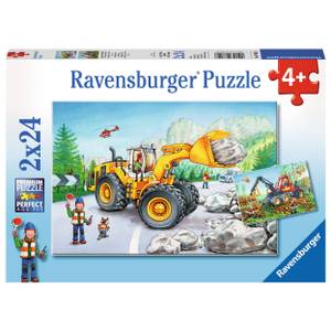 Puzzle Bagger Und Waldtraktor Papier - 8 x 2 x 11 cm