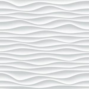 Papier Peint VAGUES Motifs Géométriques Gris - Blanc - Papier - Textile - 53 x 1000 x 1000 cm