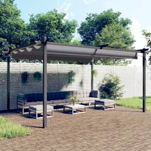 Gartenpavillon 3012227 Anthrazit - Tiefe: 400 cm