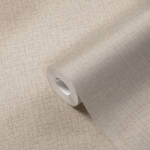 Papier peint structuré aspect textile Beige