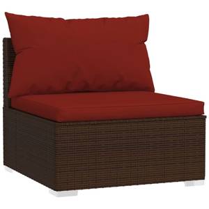 Salon de jardin (lot de 4) 3013632-7 Marron - Rouge - Brun rouge - Hauteur : 30 cm