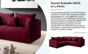 Ecksofa Asvil L Monolith 59 Rot