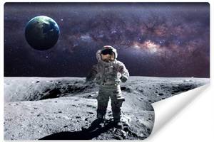 Fototapete ASTRONAUT Kosmos Mond 3D 180 x 120 x 120 cm