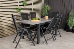 Gartenmöbel-Set Albany Schwarz - Metall - 90 x 74 x 152 cm