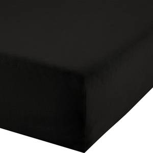 Boxspringbett-Spannbettlaken 111478 Schwarz - 140-160 x 200-220 cm