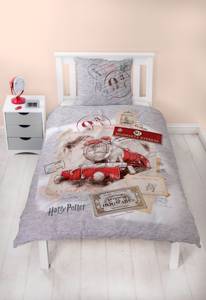 Bettwäsche Harry Potter Hogwarts Express Grau - Textil - 135 x 200 x 1 cm