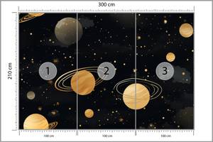 Fototapete PLANETEN Sterne Wolken Kosmos 300 x 210 x 210 cm