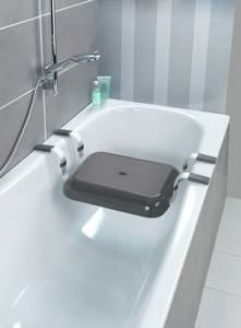 Badewannensitz SECURA PREMIUM, 74 cm Grau - Metall - 36 x 16 x 74 cm