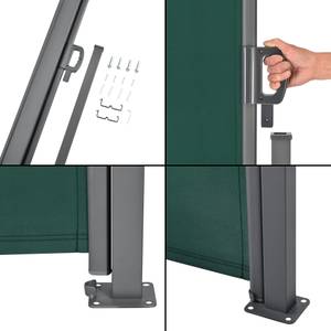 Store Mulhacén pour Balcon Vert foncé - Hauteur : 180 cm