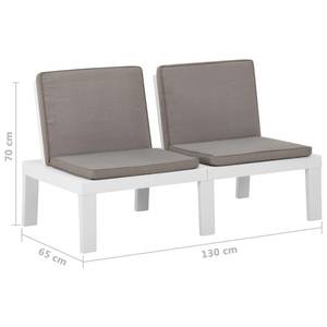 Banc de salon 3006071 (lot de 2) Blanc