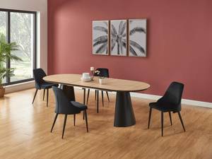 Table extensible FELANIO Beige - Bois manufacturé - 103 x 76 x 406 cm