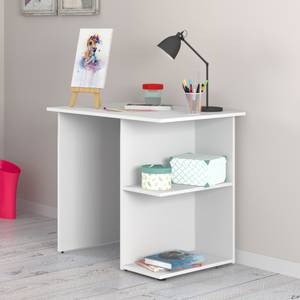 Schreibtisch Simple Weiß Weiß - Holzwerkstoff - 82 x 76 x 60 cm