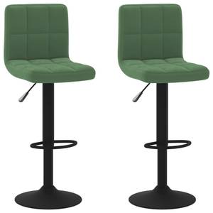 Tabouret de bar 3007103 (lot de 2) Vert - Métal - Textile - 47 x 111 x 40 cm