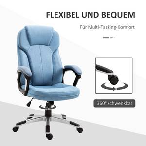 Bürostuhl mit Wippfunktion 921-175 Blau - Textil - 75 x 58 x 66 cm