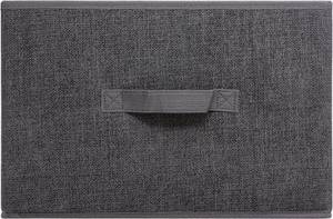Aufbewahrungsbox ORSO mit Griff Grau - Kunststoff - 28 x 24 x 36 cm