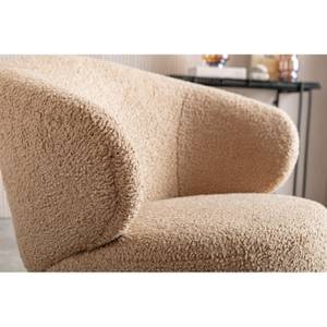 Fauteuil pivotant Carella Marron - Textile - 82 x 75 x 81 cm