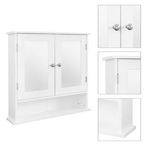 armoire de toilette blanc 56x58x13 cm Blanc - Bois manufacturé - 13 x 58 x 56 cm