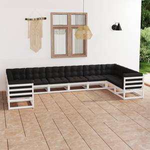 Garten-Lounge-Set (10-teilig) 3009777-2 Anthrazit - Weiß