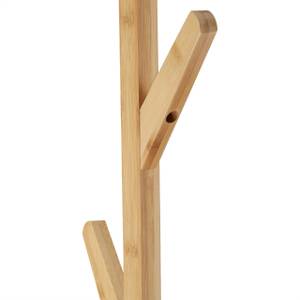 Kleiderständer Bambus mit 3 Ablagen Braun - Bambus - Holzwerkstoff - 49 x 164 x 28 cm