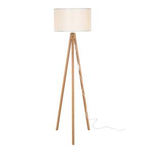 Lampadaire Rochester bambou / crème Blanc crème