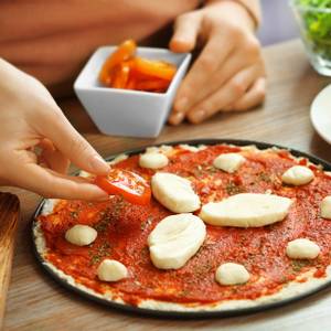 Plaque à pizzas ronde perforée lot de 2 Nombre de pièces dans le lot : 2