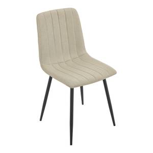 Lot de 2 chaises de salle à manger Beige - Métal - 43 x 89 x 51 cm