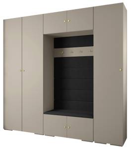 Garderobe Inova 2 Z8 Schwarz - Gold - Grau - Gold