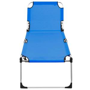 Chaise longue pliable seniors 3002593 Bleu - Métal - 210 x 40 x 70 cm