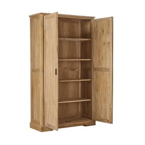 Schrank ALDO Beige - Massivholz - 45 x 200 x 113 cm