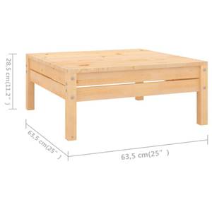 Garten-Lounge-Set Braun - Massivholz - Holzart/Dekor - 64 x 29 x 64 cm