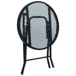 Bistro-Set (3-teilig) 3001705 Schwarz - Cremeweiß - Weiß