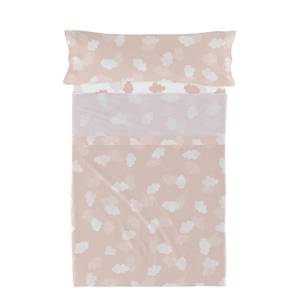 Clouds Parure drap (2er Set) Rose foncé - Textile - 1 x 160 x 270 cm