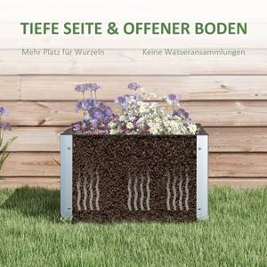 Hochbeet 84H-095V00CG Grau - Kunststoff - 60 x 30 x 60 cm